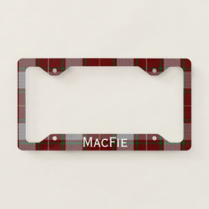 MacFie Tartan Plaid License Plate Frame