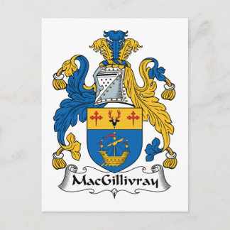 MacGillivray Family Crest Postcard