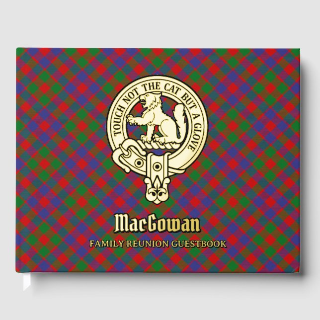 MacGowan Family Reunion Foil Guest Book (Front)