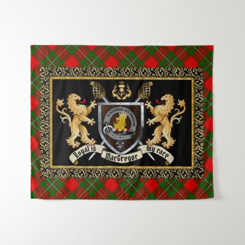 MacGregor Clan Badge  Motto wLions  Tapestry