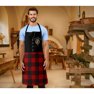 MacGregor Clan Badge & Rob Roy Tartan Kilt Apron