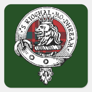 MacGregor Clan Badge Sticker Forest Green