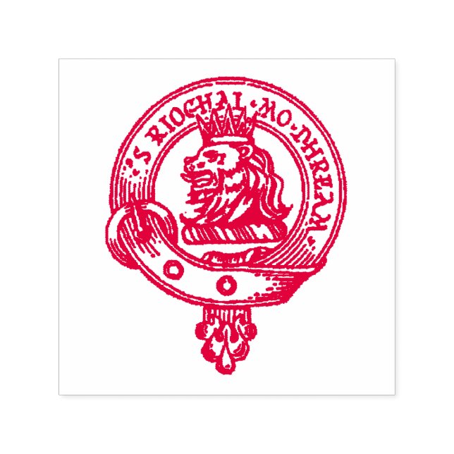 MacGregor Clan Crest Stamp (Choose Color Ink) (Design)