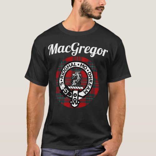 MacGregor Clan Scottish Name Coat Of Arms Tartan T_Shirt