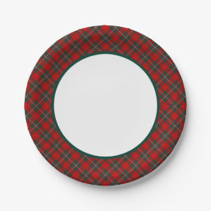 MacGregor Clan Tartan Border Paper Plates