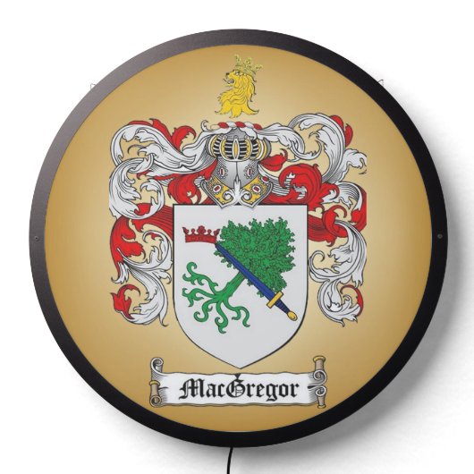 MacGregor Coat of Arms LED Sign (Lights Off)