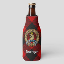 MacGregor Crest over Rob Roy Tartan Bottle Cooler