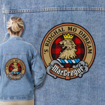 MacGregor Crest over Rob Roy Tartan Denim Jacket