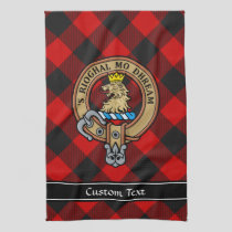 MacGregor Crest over Rob Roy Tartan Kitchen Towel