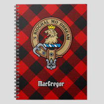 MacGregor Crest over Rob Roy Tartan Notebook