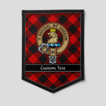 MacGregor Crest over Rob Roy Tartan Pennant