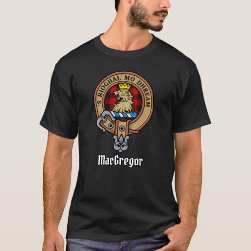 MacGregor Crest over Rob Roy Tartan T_Shirt