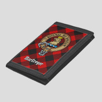 MacGregor Crest over Rob Roy Tartan Trifold Wallet