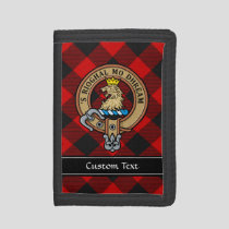 MacGregor Crest over Rob Roy Tartan Trifold Wallet