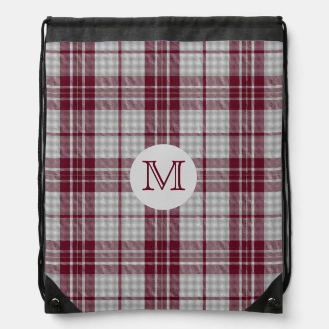 MacGregor Dress Tartan Plaid Monogram Backpack (Front)