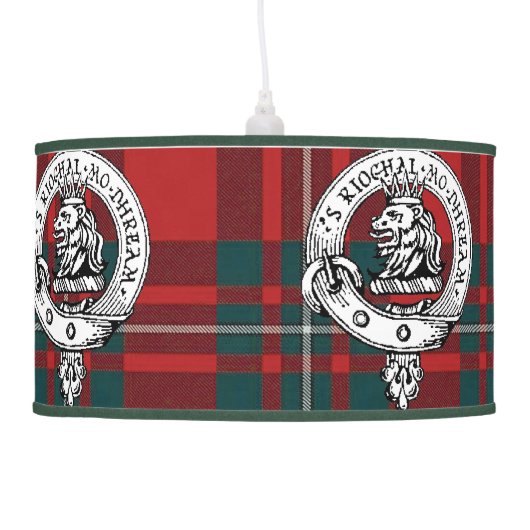 MacGregor Lamp Clan Badge and Tartan (Left)