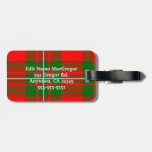MacGregor Luggage Tag Please customize information