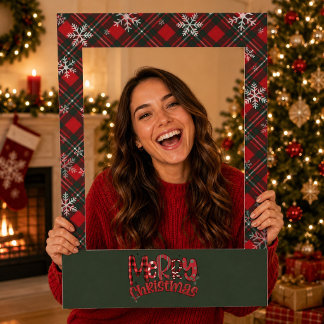 MacGregor Modern Original Scottish Tartan Christma Selfie Frame