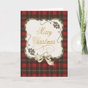 MacGregor Modern Original Scottish Tartan Holiday Card