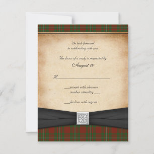 MacGregor of Cardney Wedding Reply Card