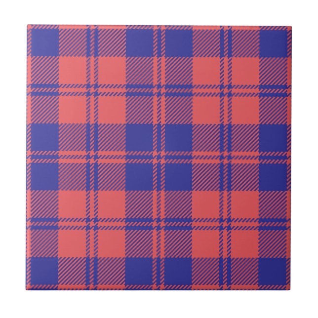 MacGregor of Glengyle Clan Hunting Tartan Plaid Ceramic Tile (Front)