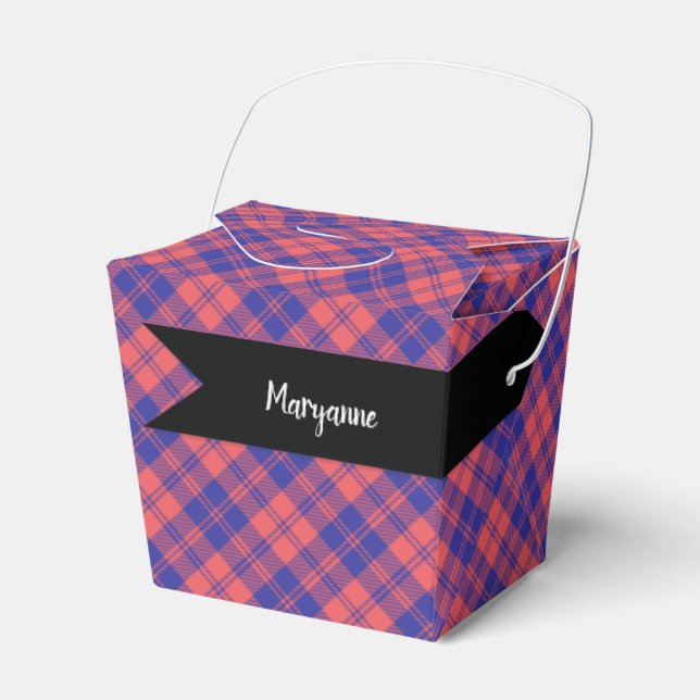 MacGregor of Glengyle Clan Scottish Tartan Plaid Favor Boxes (Front Side)
