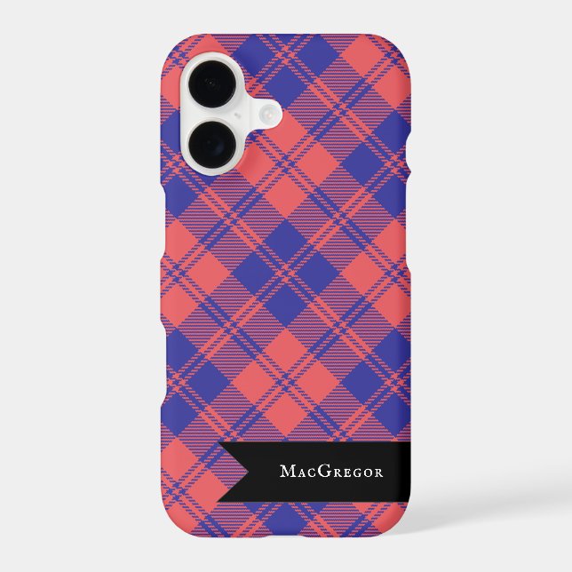 MacGregor of Glengyle Clan Scottish Tartan Plaid iPhone Case (Back)
