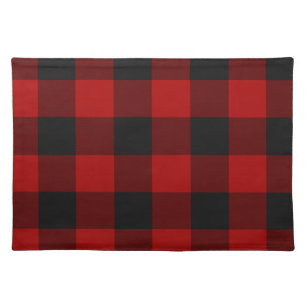 MacGregor   Rob Roy   Buffalo Plaid Red Tartan Cloth Placemat