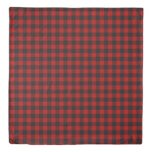MacGregor Rob Roy Buffalo Plaid Red Tartan Duvet Cover