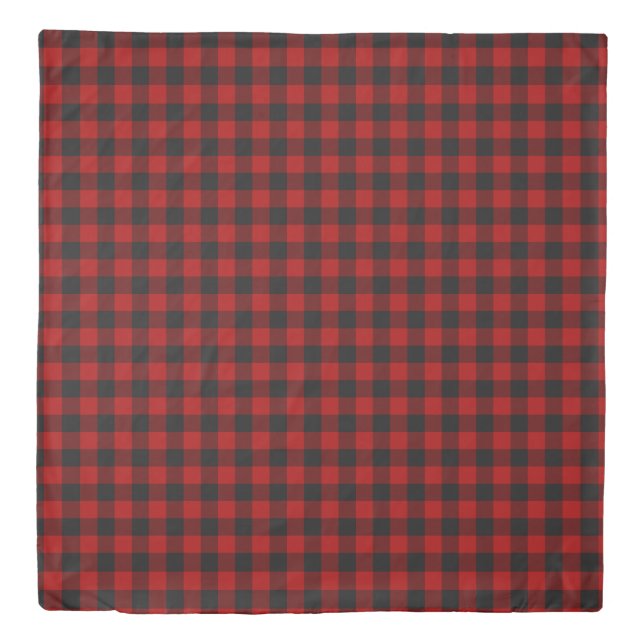 MacGregor | Rob Roy | Buffalo Plaid Red Tartan Duvet Cover (Front)