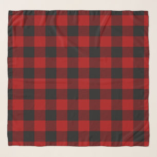 MacGregor Rob Roy Buffalo Plaid Red Tartan Scarf