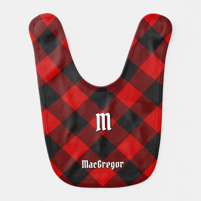 MacGregor Rob Roy Tartan Baby Bib (Front)