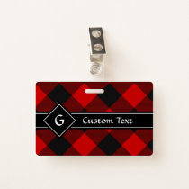 MacGregor Rob Roy Tartan Badge