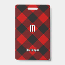 MacGregor Rob Roy Tartan Badge