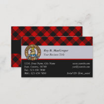 MacGregor Rob Roy Tartan Business Card