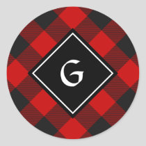 MacGregor Rob Roy Tartan Classic Round Sticker