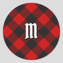 MacGregor Rob Roy Tartan Classic Round Sticker