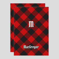 MacGregor Rob Roy Tartan Invitation