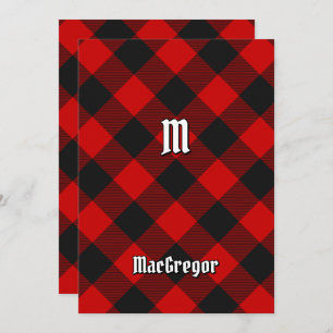 MacGregor Rob Roy Tartan Invitation