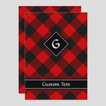 MacGregor Rob Roy Tartan Invitation