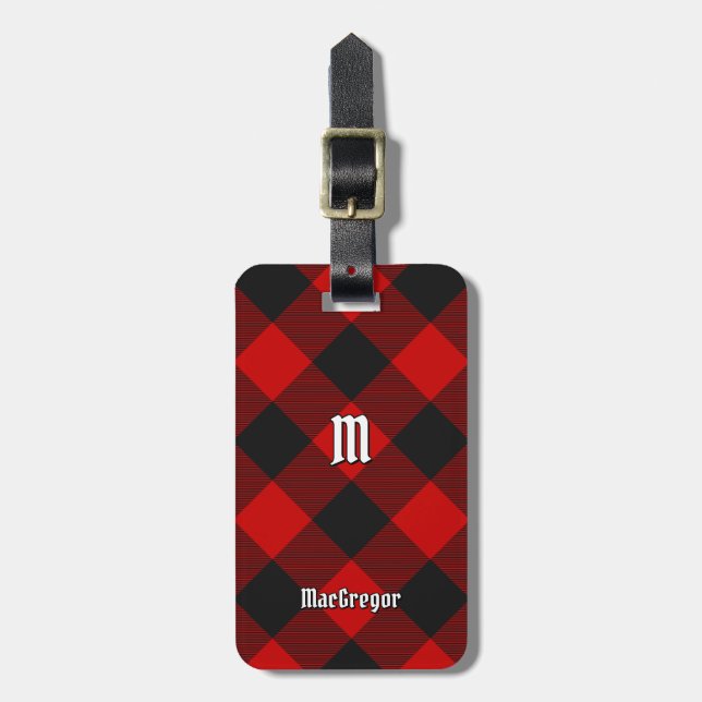 MacGregor Rob Roy Tartan Luggage Tag (Front Vertical)