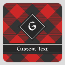 MacGregor Rob Roy Tartan Square Sticker