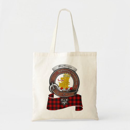 Macgregor Scottish Clan Badge  Tartanpng Tote Bag