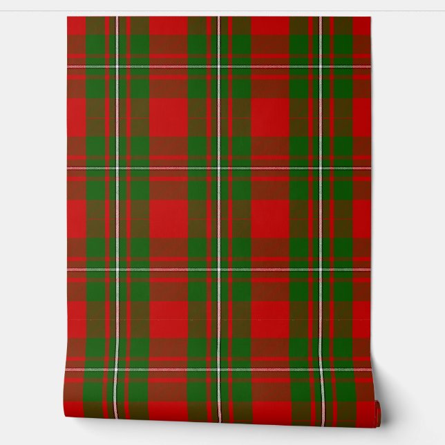 MacGregor Tartan Plaid Scottish Clan Wallpaper (Unrolling)