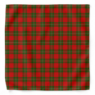 MacGregor tartan red green plaid Bandana