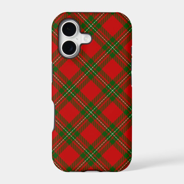 MacGregor tartan red green plaid Case-Mate iPhone Case (Back)