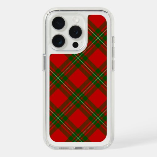 MacGregor tartan red green plaid iPhone 15 Pro Case