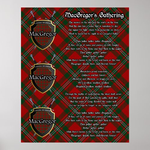 MacGregors Gathering Clan Tartan Print