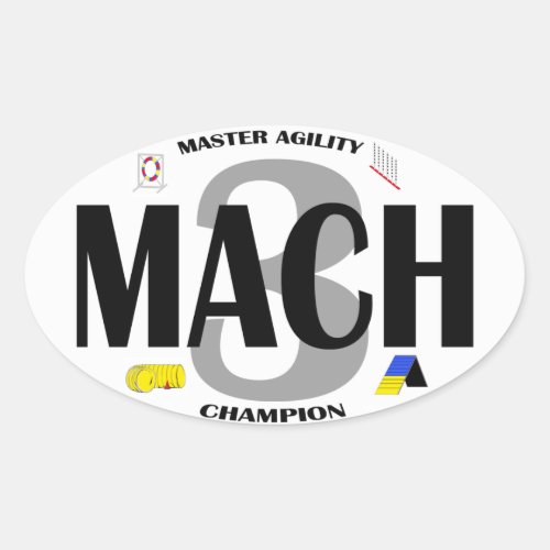 MACH Dog Agility title Sticker