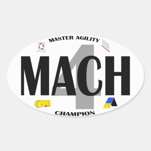 MACH Dog Agility title Sticker